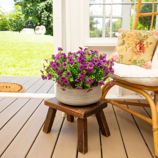 13" UV Resistant Artificial Daisy Bushes